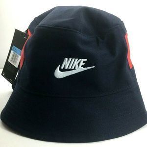 Nike Sportswear Bucket Hat Navy Red CQ9530-451 Unisex Size M/L